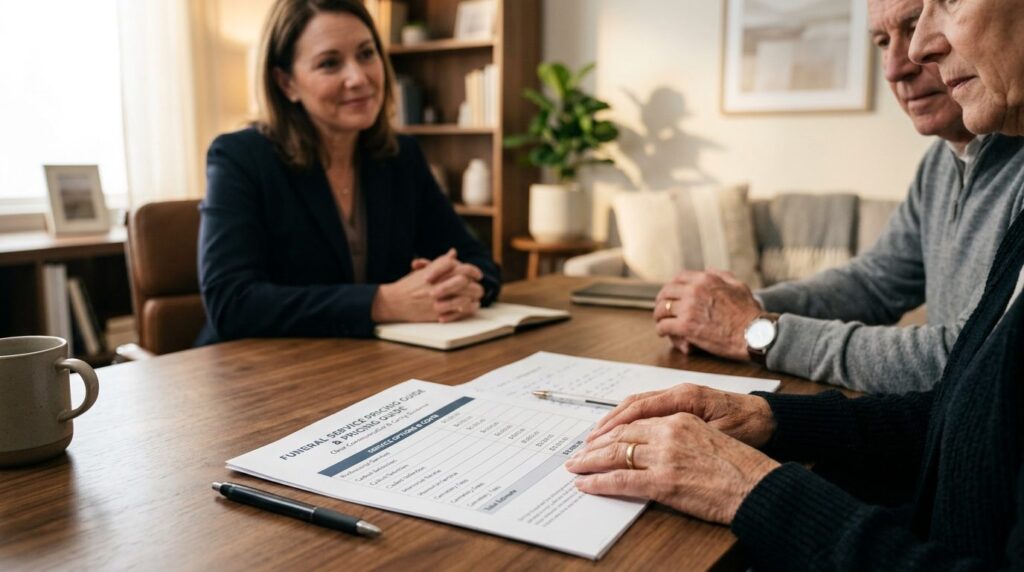 Photorealistic stock image, 16:9 format: Mature hands review